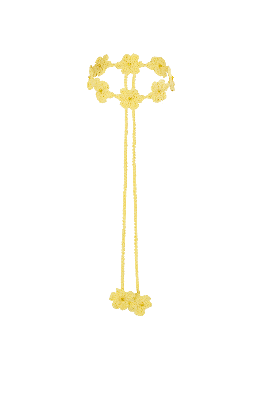 
                  
                    BEADED FLOWER CROCHET CHOKER - golden
                  
                